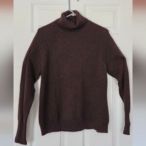 Marisa Christina Brown Cashmere Turtleneck Sweater Women's XL